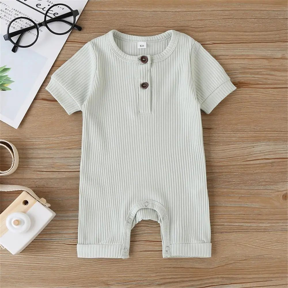 0–18M Baby Summer Romper - Short Sleeve Cotton Jumpsuit for Boys & Girls (5 Colors) - Horizon DealsHorizon Deals3M0–18M Baby Summer Romper - Short Sleeve Cotton Jumpsuit for Boys & Girls (5 Colors)Light GreenE516978DE46B4361B5899EDAB891295FHorizon Dealseprolo0–18M Baby Summer Romper - Short Sleeve Cotton Jumpsuit for Boys & Girls (5 Colors)