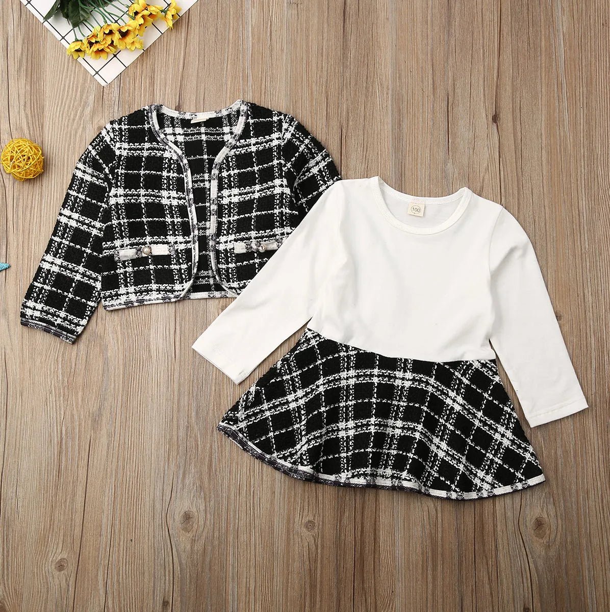 2PCS Baby Girl Plaid Jacket and Dress Outfit – Cute Fall/Winter Set - Horizon DealsHorizon Deals12M2PCS Baby Girl Plaid Jacket and Dress Outfit – Cute Fall/Winter SetBlack2614739534304581A3A11E18B9048D04Horizon Dealseprolo2PCS Baby Girl Plaid Jacket and Dress Outfit – Cute Fall/Winter Set
