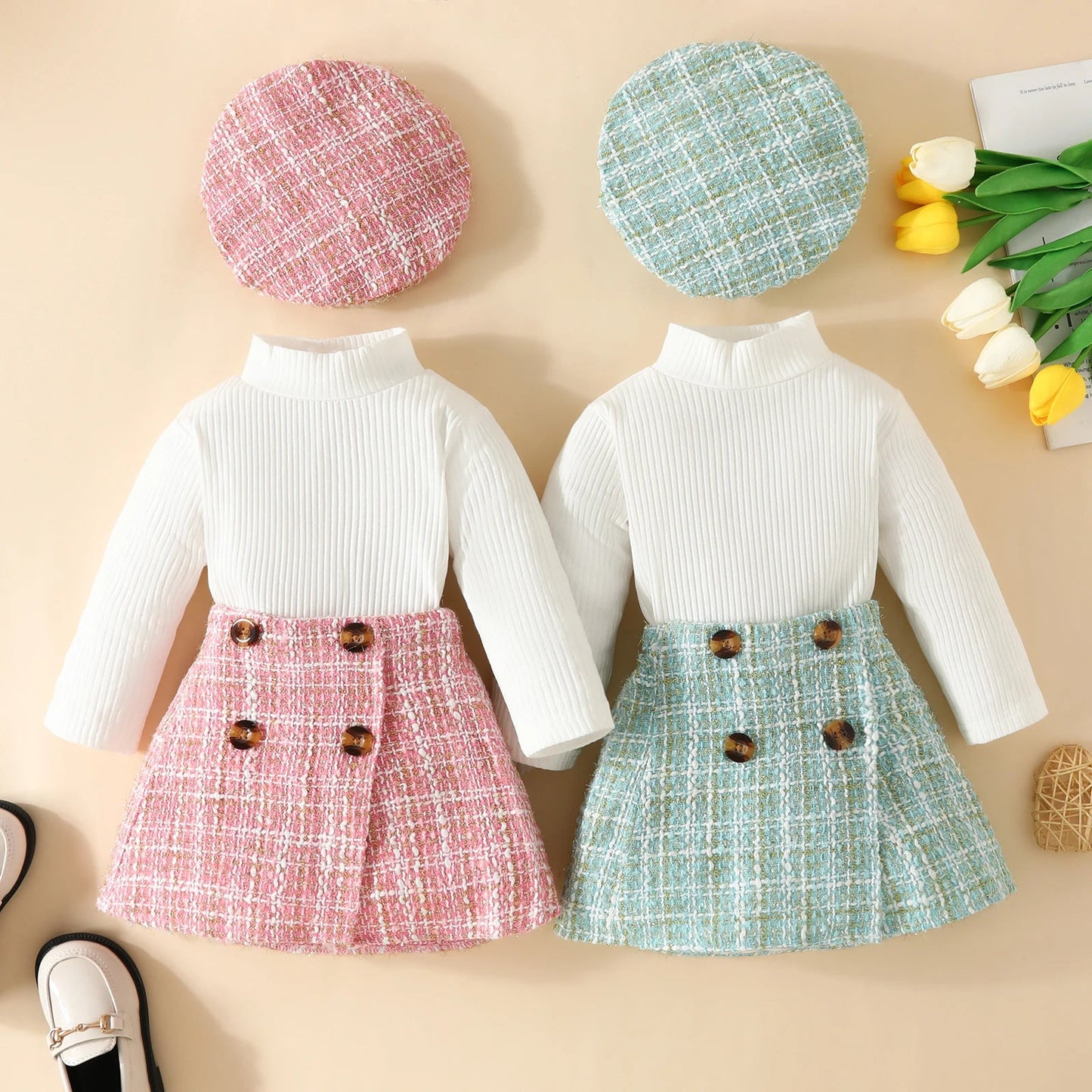 Baby Matching Set - 6M - 3Y Toddler Girls Knit Top, Plaid Skirt & Hat - Fall/Spring Outfit - Horizon DealsHorizon Deals6 - 9MonthsBaby Matching Set - 6M - 3Y Toddler Girls Knit Top, Plaid Skirt & Hat - Fall/Spring OutfitblackCDDD342347924118B704E88D81C9CA97Horizon DealseproloBaby Matching Set - 6M - 3Y Toddler Girls Knit Top, Plaid Skirt & Hat - Fall/Spring Outfit