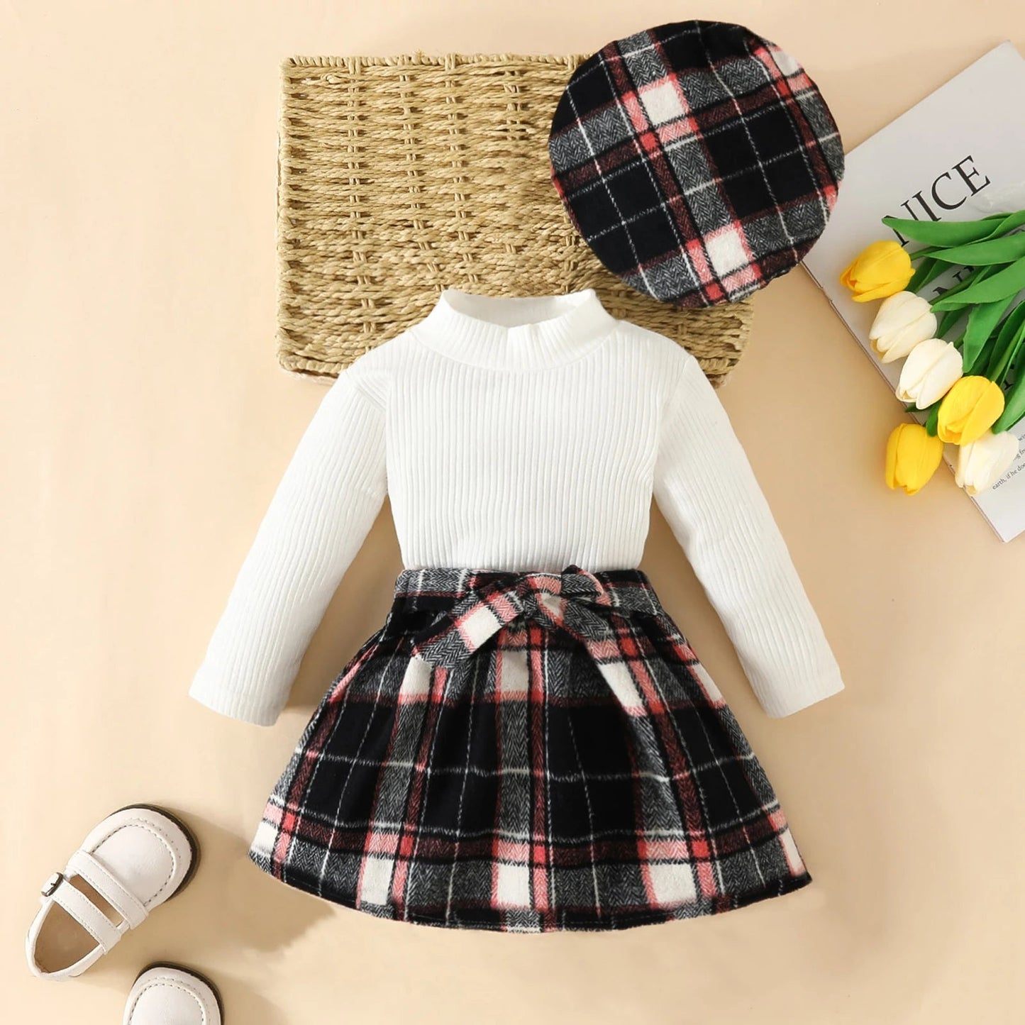 Baby Matching Set - 6M - 3Y Toddler Girls Knit Top, Plaid Skirt & Hat - Fall/Spring Outfit - Horizon DealsHorizon Deals6 - 9MonthsBaby Matching Set - 6M - 3Y Toddler Girls Knit Top, Plaid Skirt & Hat - Fall/Spring OutfitblackCDDD342347924118B704E88D81C9CA97Horizon DealseproloBaby Matching Set - 6M - 3Y Toddler Girls Knit Top, Plaid Skirt & Hat - Fall/Spring Outfit