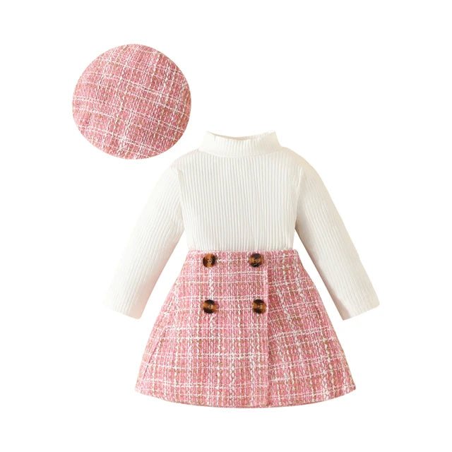 Baby Matching Set - 6M - 3Y Toddler Girls Knit Top, Plaid Skirt & Hat - Fall/Spring Outfit - Horizon DealsHorizon Deals6 - 9MonthsBaby Matching Set - 6M - 3Y Toddler Girls Knit Top, Plaid Skirt & Hat - Fall/Spring OutfitPinkB8C1FE31E5274D13B8C04C1456124422Horizon DealseproloBaby Matching Set - 6M - 3Y Toddler Girls Knit Top, Plaid Skirt & Hat - Fall/Spring Outfit