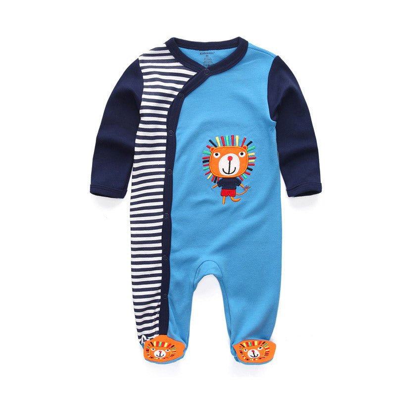 Cotton Long - Sleeve Baby Jumpsuit - Casual And Comfortable - Unisex - Horizon DealsHorizon Deals0 - 3MCotton Long - Sleeve Baby Jumpsuit - Casual And Comfortable - UnisexLight blue lion with stripesC893DA9B95A4427CBABBEA9D50FB3CDBHorizon DealseproloCotton Long - Sleeve Baby Jumpsuit - Casual And Comfortable - Unisex