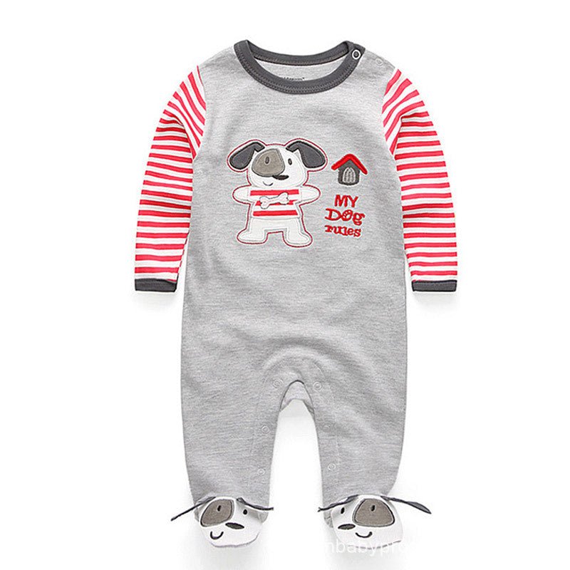 Cotton Long - Sleeve Baby Jumpsuit - Casual And Comfortable - Unisex - Horizon DealsHorizon Deals0 - 3MCotton Long - Sleeve Baby Jumpsuit - Casual And Comfortable - UnisexGrey puppy crawling clothesED4BD7B760374620BDDAE2762147AFFAHorizon DealseproloCotton Long - Sleeve Baby Jumpsuit - Casual And Comfortable - Unisex