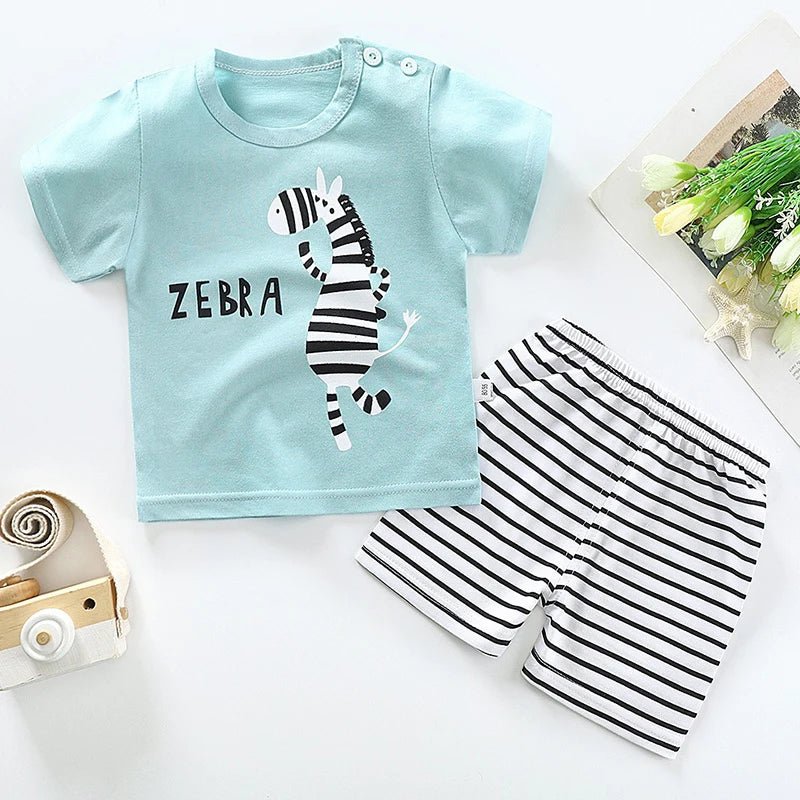 Kids Summer 2 - Piece Cotton Set - Cartoon Dinosaur T-Shirt & Shorts - Horizon DealsHorizon Deals6MKids Summer 2 - Piece Cotton Set - Cartoon Dinosaur T-Shirt & ShortsWHITE0E2AC5A610ED45C6B5F010813147F263Horizon DealseproloKids Summer 2 - Piece Cotton Set - Cartoon Dinosaur T-Shirt & Shorts