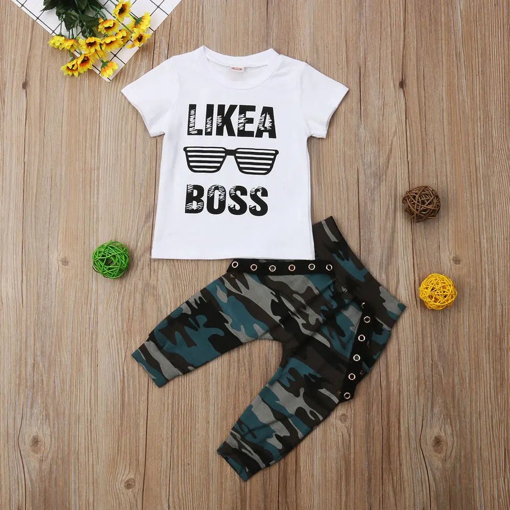 Newborn & Toddler Boys Clothes Set - Cute Short Sleeve T-Shirt & Pants Outfit - Horizon DealsHorizon Deals6 - 12MNewborn & Toddler Boys Clothes Set - Cute Short Sleeve T-Shirt & Pants OutfitWHITE917A27B113684E589AB385D765526877Horizon DealseproloNewborn & Toddler Boys Clothes Set - Cute Short Sleeve T-Shirt & Pants Outfit