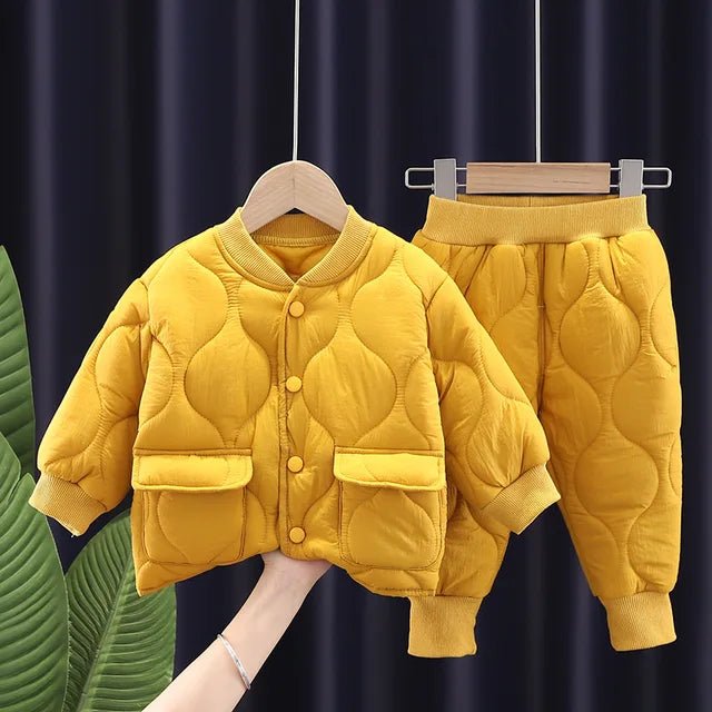 Winter Boys Clothing Set - Alphabet Coat & Pants 2 - Piece Outfit for 1–5 Years - Horizon DealsHorizon Deals9M - 12MWinter Boys Clothing Set - Alphabet Coat & Pants 2 - Piece Outfit for 1–5 YearsYellow76A090762D2848E19EAFA2FF30859EAAHorizon DealseproloWinter Boys Clothing Set - Alphabet Coat & Pants 2 - Piece Outfit for 1–5 Years