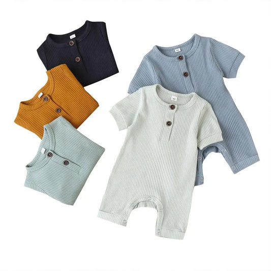 0–18M Baby Summer Romper - Short Sleeve Cotton Jumpsuit for Boys & Girls (5 Colors) - Horizon DealsHorizon Deals3M0–18M Baby Summer Romper - Short Sleeve Cotton Jumpsuit for Boys & Girls (5 Colors)Light GreenE516978DE46B4361B5899EDAB891295FHorizon Dealseprolo0–18M Baby Summer Romper - Short Sleeve Cotton Jumpsuit for Boys & Girls (5 Colors)