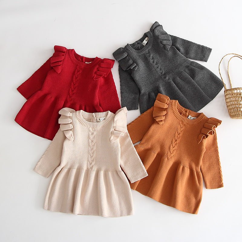 Baby Girl Knitted Sweater Dress - Warm Winter Princess Outfit - Horizon DealsHorizon Deals3 - 6MBaby Girl Knitted Sweater Dress - Warm Winter Princess OutfitgrayCFB672D73DE949488A199EB4E3622C3EHorizon DealseproloBaby Girl Knitted Sweater Dress - Warm Winter Princess Outfit