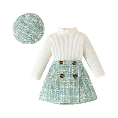 Baby Matching Set - 6M - 3Y Toddler Girls Knit Top, Plaid Skirt & Hat - Fall/Spring Outfit - Horizon DealsHorizon Deals6 - 9MonthsBaby Matching Set - 6M - 3Y Toddler Girls Knit Top, Plaid Skirt & Hat - Fall/Spring Outfitgreen3F09F353C6C64051A29BBA331E4C00A9Horizon DealseproloBaby Matching Set - 6M - 3Y Toddler Girls Knit Top, Plaid Skirt & Hat - Fall/Spring Outfit