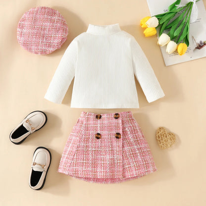 Baby Matching Set - 6M - 3Y Toddler Girls Knit Top, Plaid Skirt & Hat - Fall/Spring Outfit - Horizon DealsHorizon Deals6 - 9MonthsBaby Matching Set - 6M - 3Y Toddler Girls Knit Top, Plaid Skirt & Hat - Fall/Spring OutfitblackCDDD342347924118B704E88D81C9CA97Horizon DealseproloBaby Matching Set - 6M - 3Y Toddler Girls Knit Top, Plaid Skirt & Hat - Fall/Spring Outfit