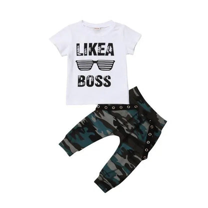 Newborn & Toddler Boys Clothes Set - Cute Short Sleeve T-Shirt & Pants Outfit - Horizon DealsHorizon Deals6 - 12MNewborn & Toddler Boys Clothes Set - Cute Short Sleeve T-Shirt & Pants OutfitWHITE917A27B113684E589AB385D765526877Horizon DealseproloNewborn & Toddler Boys Clothes Set - Cute Short Sleeve T-Shirt & Pants Outfit