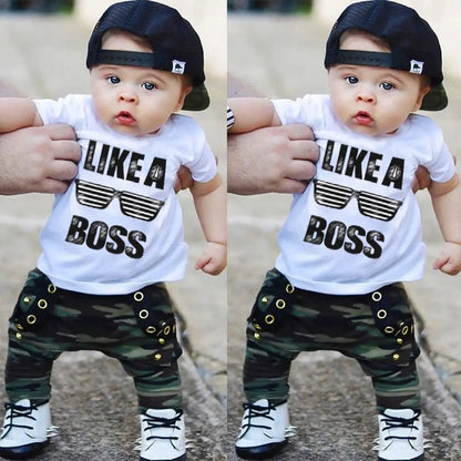 Newborn & Toddler Boys Clothes Set - Cute Short Sleeve T-Shirt & Pants Outfit - Horizon DealsHorizon Deals6 - 12MNewborn & Toddler Boys Clothes Set - Cute Short Sleeve T-Shirt & Pants OutfitWHITE917A27B113684E589AB385D765526877Horizon DealseproloNewborn & Toddler Boys Clothes Set - Cute Short Sleeve T-Shirt & Pants Outfit