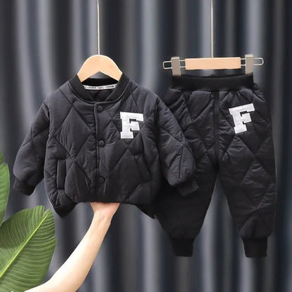 Winter Boys Clothing Set - Alphabet Coat & Pants 2 - Piece Outfit for 1–5 Years - Horizon DealsHorizon Deals9M - 12MWinter Boys Clothing Set - Alphabet Coat & Pants 2 - Piece Outfit for 1–5 YearsBlack With the letter F59F6A2EEF88A4C809F5EC139AD6FE889Horizon DealseproloWinter Boys Clothing Set - Alphabet Coat & Pants 2 - Piece Outfit for 1–5 Years
